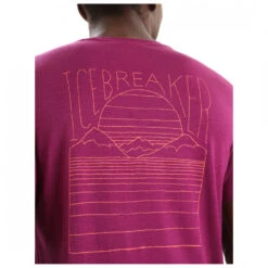 Icebreaker Tech Lite II S/S Tee Mountain Sunset - Merinoshirt -Icebreaker Günstiges Geschäft icebreaker tech lite ii s s tee mountain sunset merinoshirt detail 5