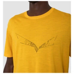 SALEWA Pure Eagle Sketch Alpine Merino T-shirt - Merinoshirt -Icebreaker Günstiges Geschäft salewa pure eagle sketch alpine merino t shirt merinoshirt detail 4