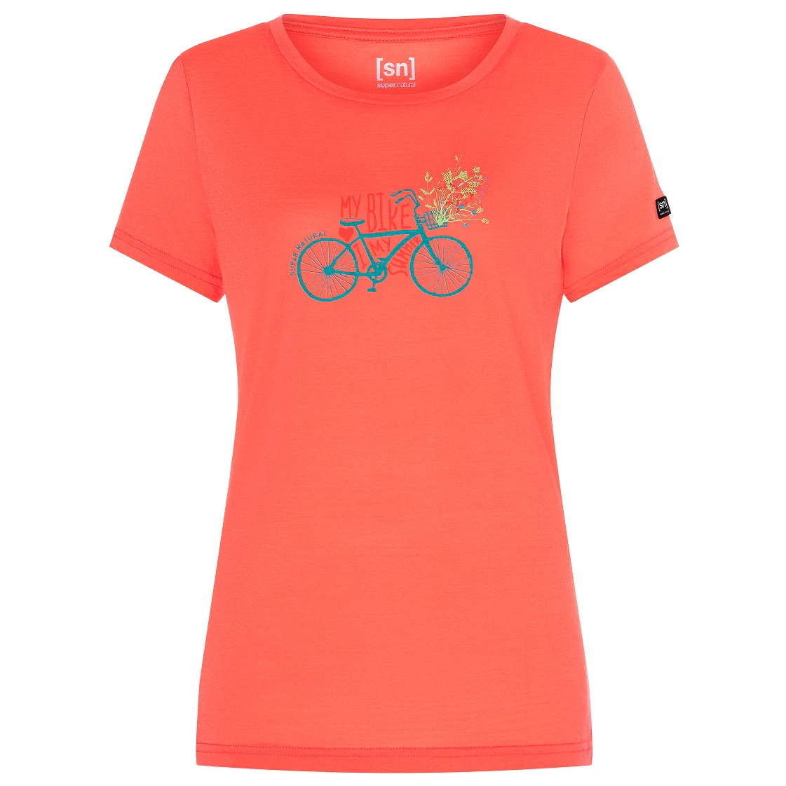 Super.natural Women's Lovely Bike Tee - Merinoshirt 1 Super.natural Women's Lovely Bike Tee - Merinoshirt